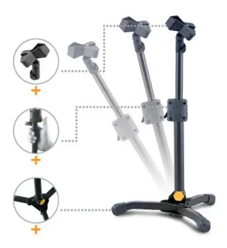 Hércules Ms300b Atril Soporte Stand Bombo Ó Mesa Micrófono