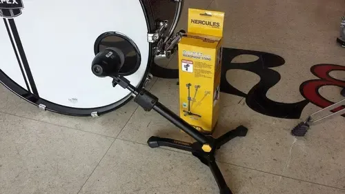 Hércules Ms300b Atril Soporte Stand Bombo Ó Mesa Micrófono