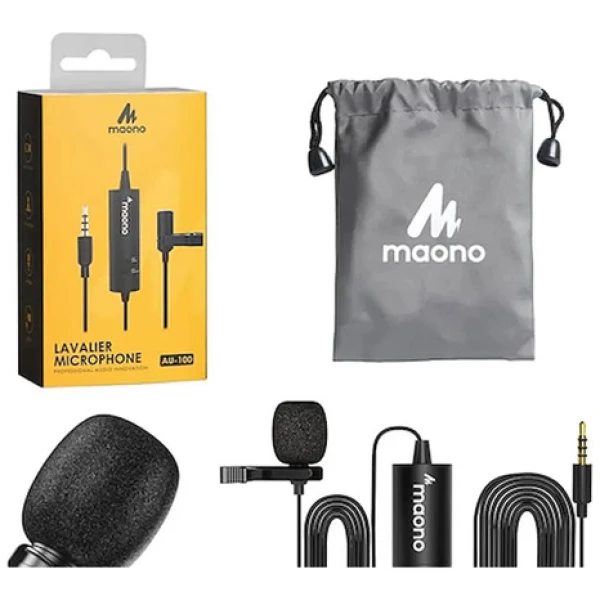 Micrófono Corbatero P/ Celular/pc/cámara Maono Au100