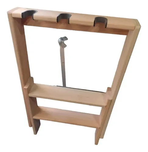 Multi Soporte Blues De Madera P/ 3 Guitarras