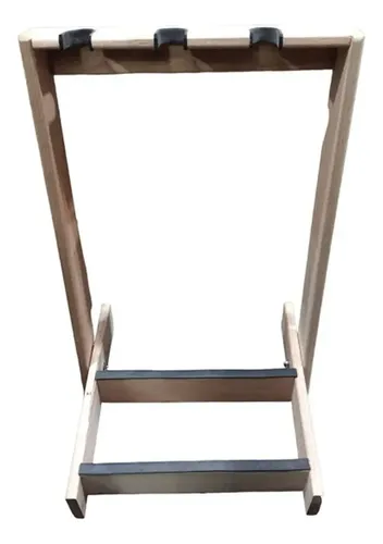 Multi Soporte Blues De Madera P/ 3 Guitarras
