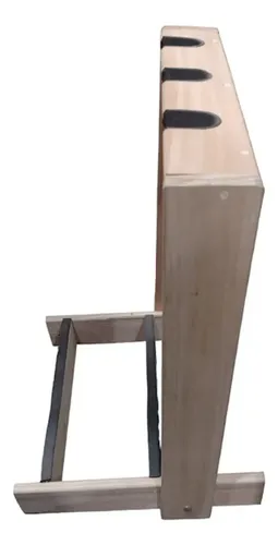 Multi Soporte Blues De Madera P/ 3 Guitarras