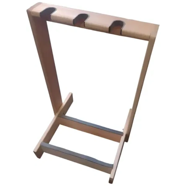 Multi Soporte Blues De Madera P/ 3 Guitarras