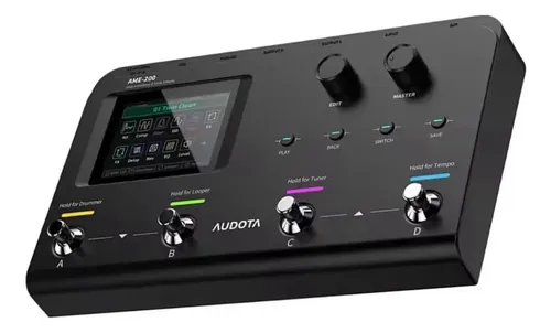 Pedalera Multiefectos Audota Ame-200 Para Guitarra 200 Fx