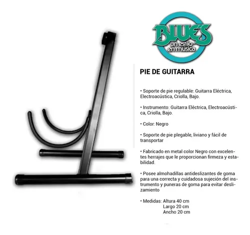 Soporte Pie Plegable Para Guitarra Criolla - Firme Y Seguro