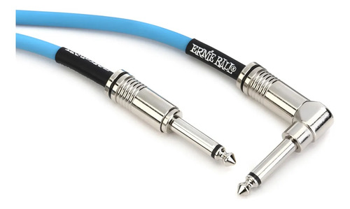 Cable Ernie Ball Flex Azul 3 Mts Plug Angular