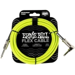 Cable Ernie Ball P06465 Plug Recto Angular 3 Metros Verde