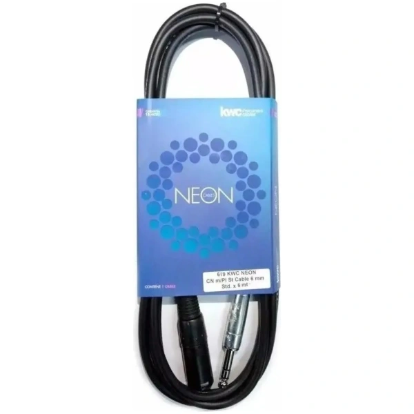 Cable Kwc Neon 619 Canon Macho / Plug Stereo 6 Mts