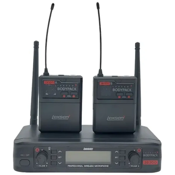 Micrófono Inalámbrico Doble Vincha Uhf Lexsen 2b300
