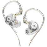 Auriculares Kz Edx Pro Monitoreo Cable Sin Micrófono Crystal